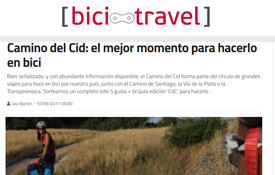 Portada del nuevo artículo de BiciTravel dedicado al Camino del Cid Portada del nuevo artículo de BiciTravel dedicado al Camino del Cid