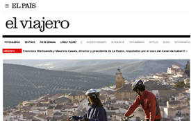 Información sobre las diez mejores rutas en bici de España que publica El Viajero del periódico El País Información sobre las diez mejores rutas en bici de España que publica El Viajero del periódico El País