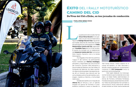 Primeras páginas del reportaje sobre el Camino del Cid de la revista Motoviajeros Primeras páginas del reportaje sobre el Camino del Cid de la revista Motoviajeros