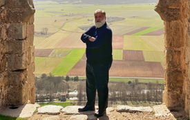 Javier Pérez Andrés en la fortaleza de Gormaz (Soria). Foto: El Arcón Javier Pérez Andrés en la fortaleza de Gormaz (Soria). Foto: El Arcón