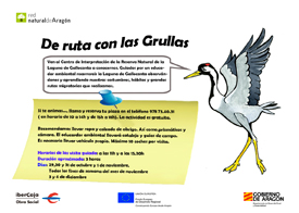 Cartel del programa "De ruta con las Grullas" Cartel del programa "De ruta con las Grullas"