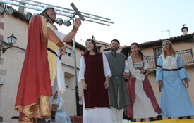 Un momento de la recreación de la Leyenda de Pero Gil en Tramacastilla, Teruel Un momento de la recreación de la Leyenda de Pero Gil en Tramacastilla, Teruel
