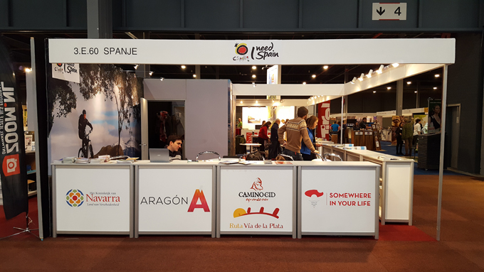 Espacio del Camino del Cid en el stand de Turespaña Espacio del Camino del Cid en el stand de Turespaña