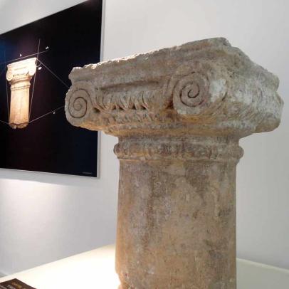 Capitel romano en el museo de Calatayud, Zaragoza / ALC.