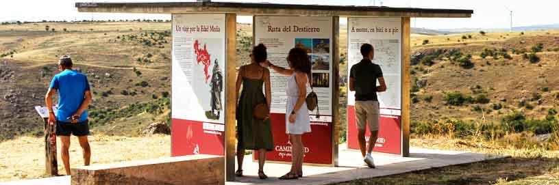 Punto de información sobre el Camino del Cid. Medinaceli, Soria
